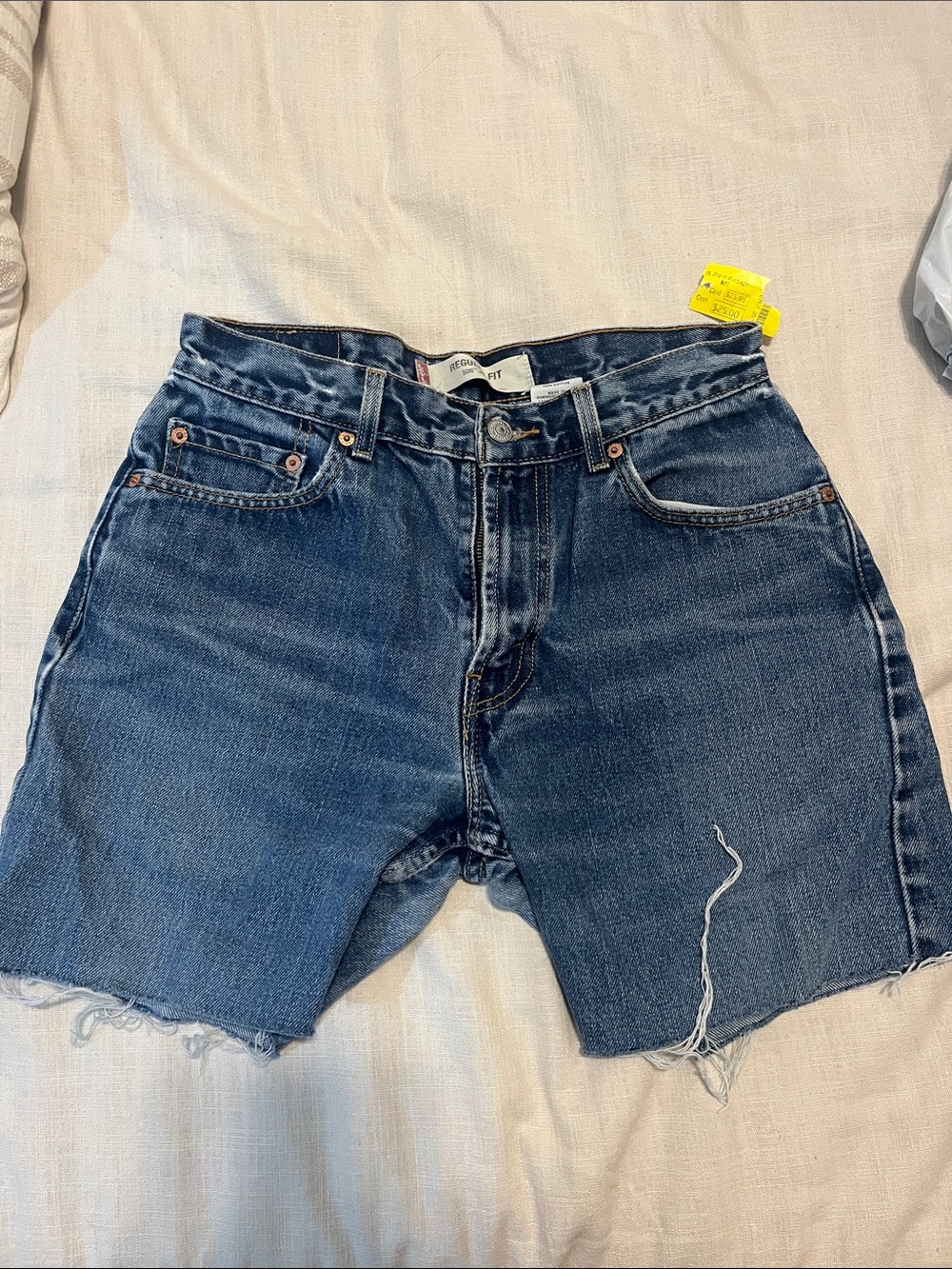 Thrifted Blue Denim Cutoff Shorts - Levi’s
